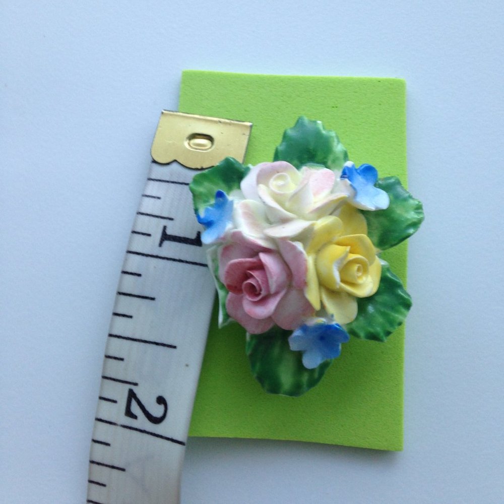 5/$13| ***** Multicolor like icing for cake Made in England Brooch